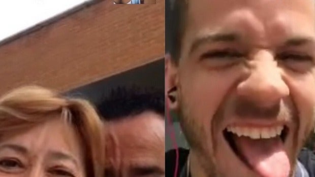 Cristina Pedroche skype con su novio y sus padres