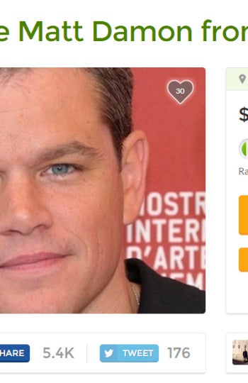 Campaña para recaudar a Matt Damon