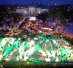 8.000 metros cuadrados de pista de hielo en el centro de Viena