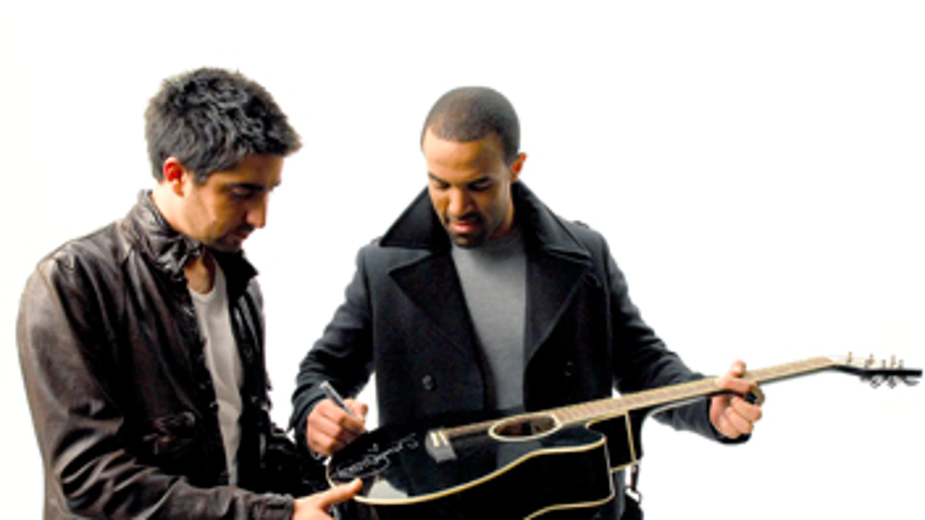 Craig David junto a Álex Ubago Craig David junto a Álex Ubago