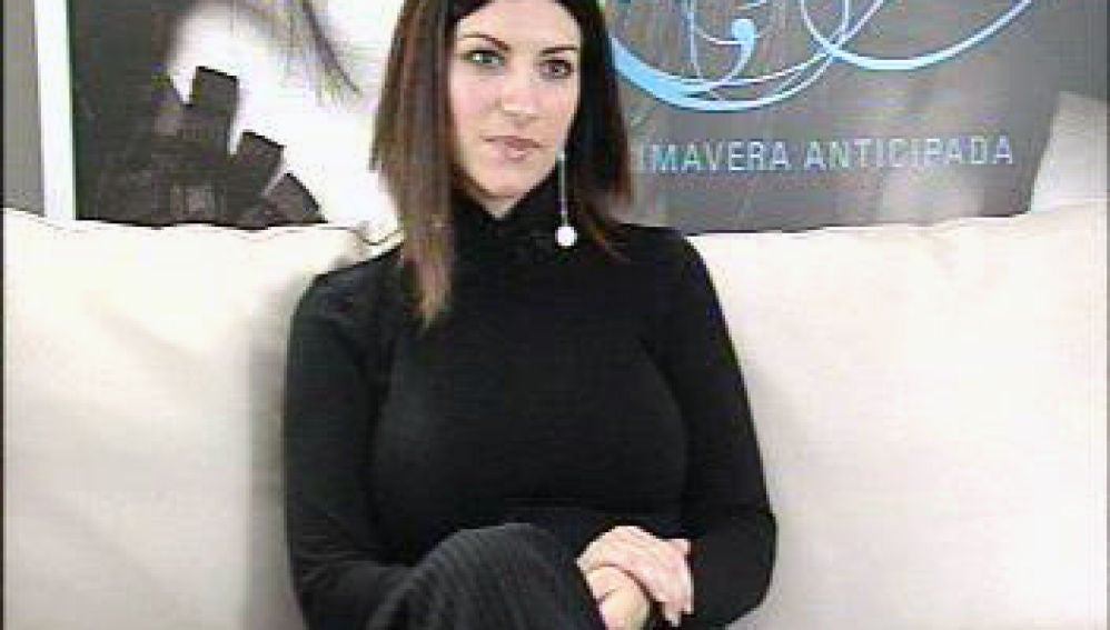 Laura Pausini durante un acto promocional de Primavera Anticipada