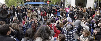Escrache feminista en Génova Escrache feminista en Génova