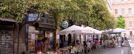 Una terraza de un bar en Madrid