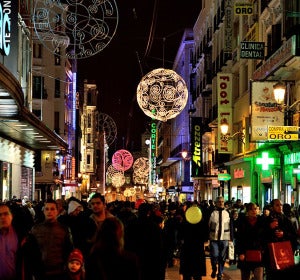 Navidad en la calle Preciados de Madrid Navidad en la calle Preciados de Madrid