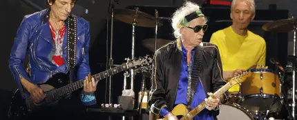 Keith Richards, Ron Wood y Charlie Watts Keith Richards, Ron Wood y Charlie Watts