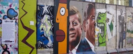 Resto del muro en el Berlín actual 