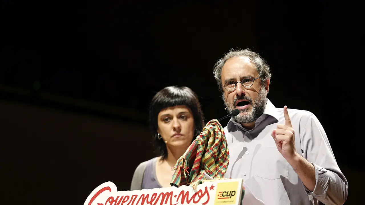 Antonio Baños y Anna Gabriel, de la CUP Antonio Baños y Anna Gabriel, de la CUP