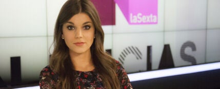 Lorena Baeza en el plató de laSexta Noticias