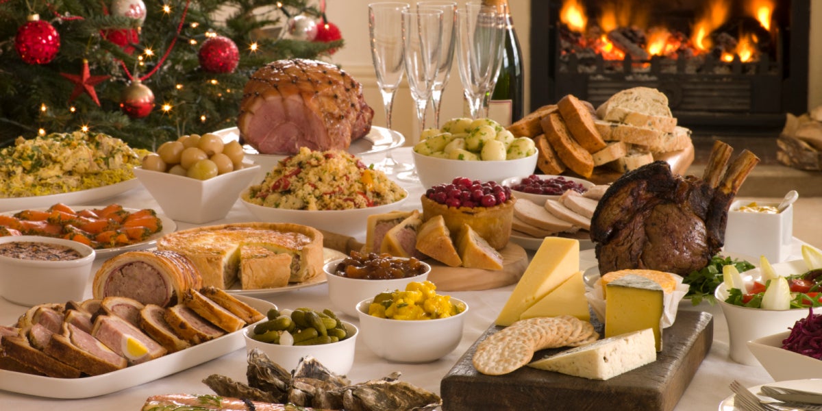Copiosas comidas en Navidad