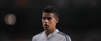 James Rodr&iacute;guez, durante un partido con el Real Madrid