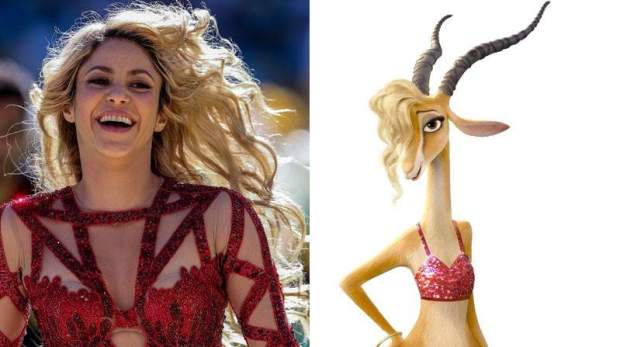 Shakira en Zootopia de Disney