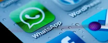 Logo de WhatsApp en un iPhone Logo de WhatsApp en un iPhone