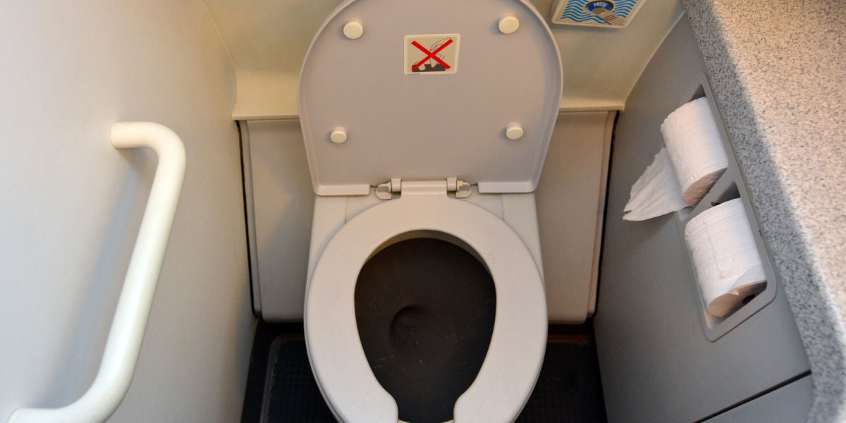 Baño de avión