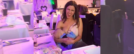 Joven dando el pecho a su bebé Joven dando el pecho a su bebé