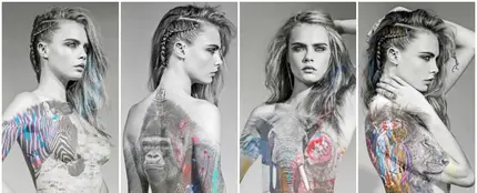 Cara Delevinge se desnuda contra la caza furtiva en África Cara Delevinge se desnuda contra la caza furtiva en África