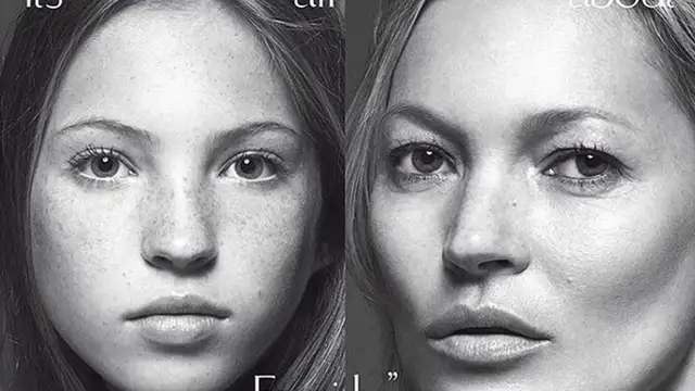 Lila Grace y Kate Moss para Vogue Italia