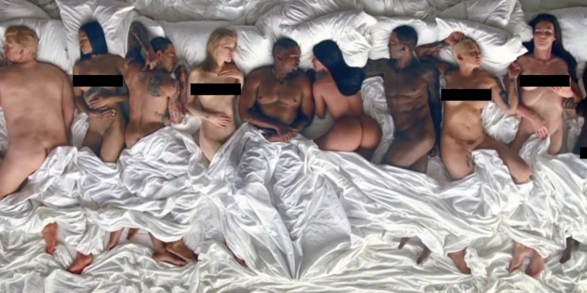 Kanye West se monta una orgía de famosos en su nuevo vídeo