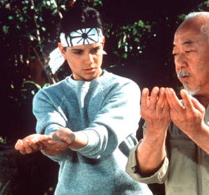 Daniel San y el Señor Miyagi en Karate Kid Daniel San y el Señor Miyagi en Karate Kid
