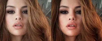 Selena Gomez con y sin retoques Selena Gomez con y sin retoques