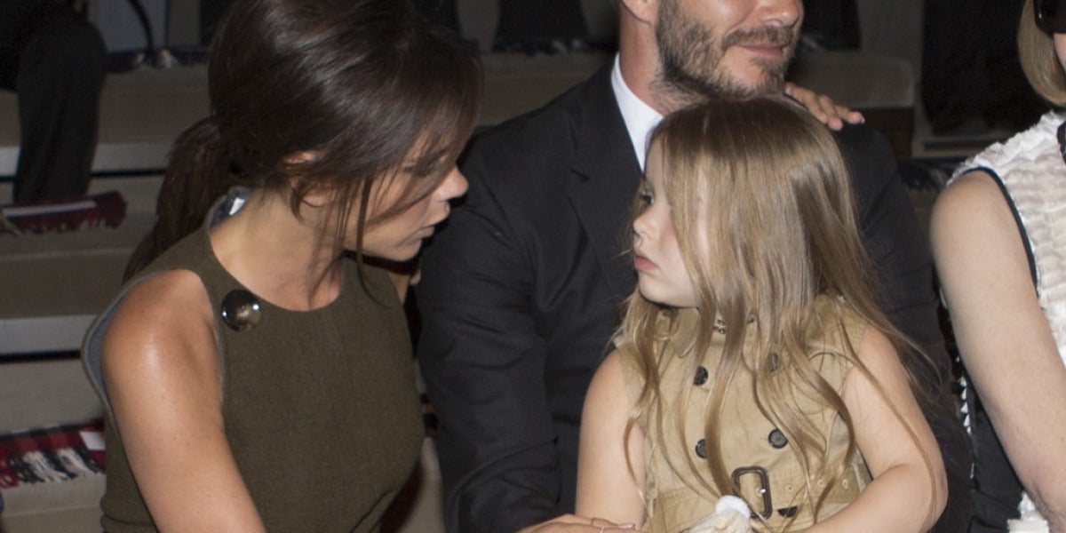 Victoria Beckham con su hija Harper