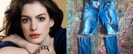 Anne Hathaway se hace sus propios shorts, no tan cortos...