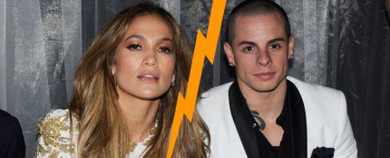 Jennifer Lopez junto a su ex novio Casper Smart