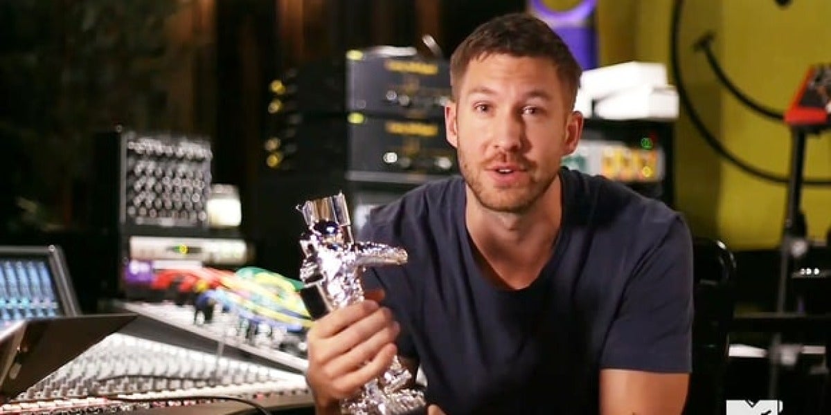 Calvin Harris agradece su galardón en los MTV Video Music Awards