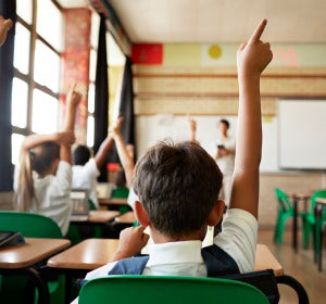 Niños durante una clase Niños durante una clase
