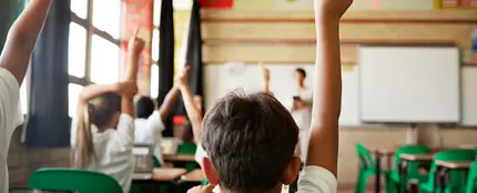 Niños durante una clase Niños durante una clase