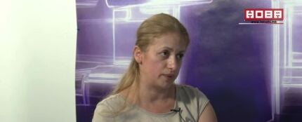 Jasminka Velkovska denunciando públicamente la negligencia médica