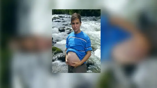 Fernando embarazado de su primer hijo