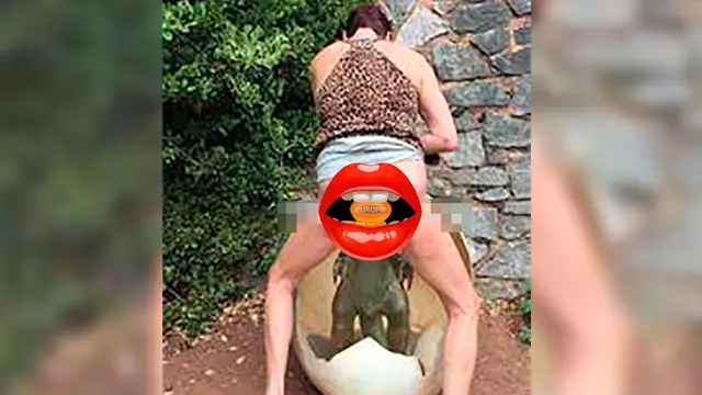 Practica sexo con una estatua en un parque infantil