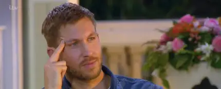 Calvin Harris intentando contener las lágrimas durante la audición Calvin Harris intentando contener las lágrimas durante la audición