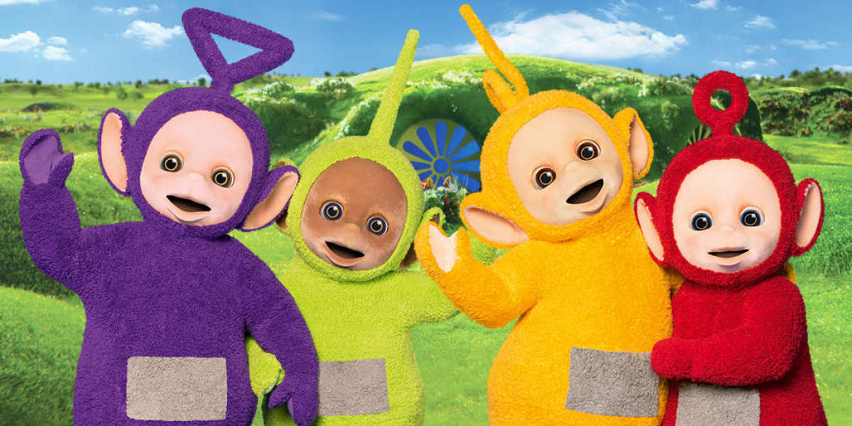Foto de familia de los Teletubbies