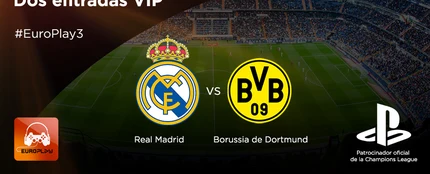 Consigue 2 entradas VIP para el partido Real Madrid-Borussia de Dortmund Consigue 2 entradas VIP para el partido Real Madrid-Borussia de Dortmund
