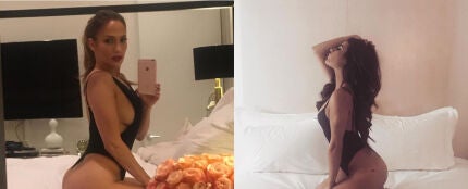 Lea Michele imita el selfie más sexy de Jennifer Lopez