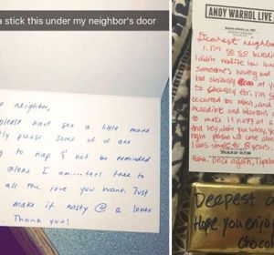Carta de Jenna y la respuesta de sus vecinos. Carta de Jenna y la respuesta de sus vecinos.