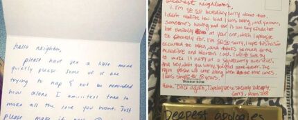 Carta de Jenna y la respuesta de sus vecinos.