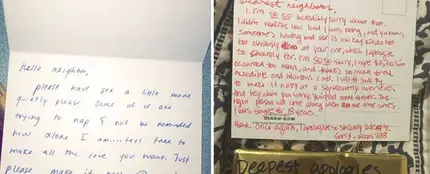 Carta de Jenna y la respuesta de sus vecinos. Carta de Jenna y la respuesta de sus vecinos.