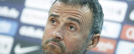 Luis Enrique, en rueda de prensa