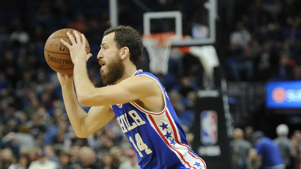 Sergio Rodríguez, con los Sixers Sergio Rodríguez, con los Sixers