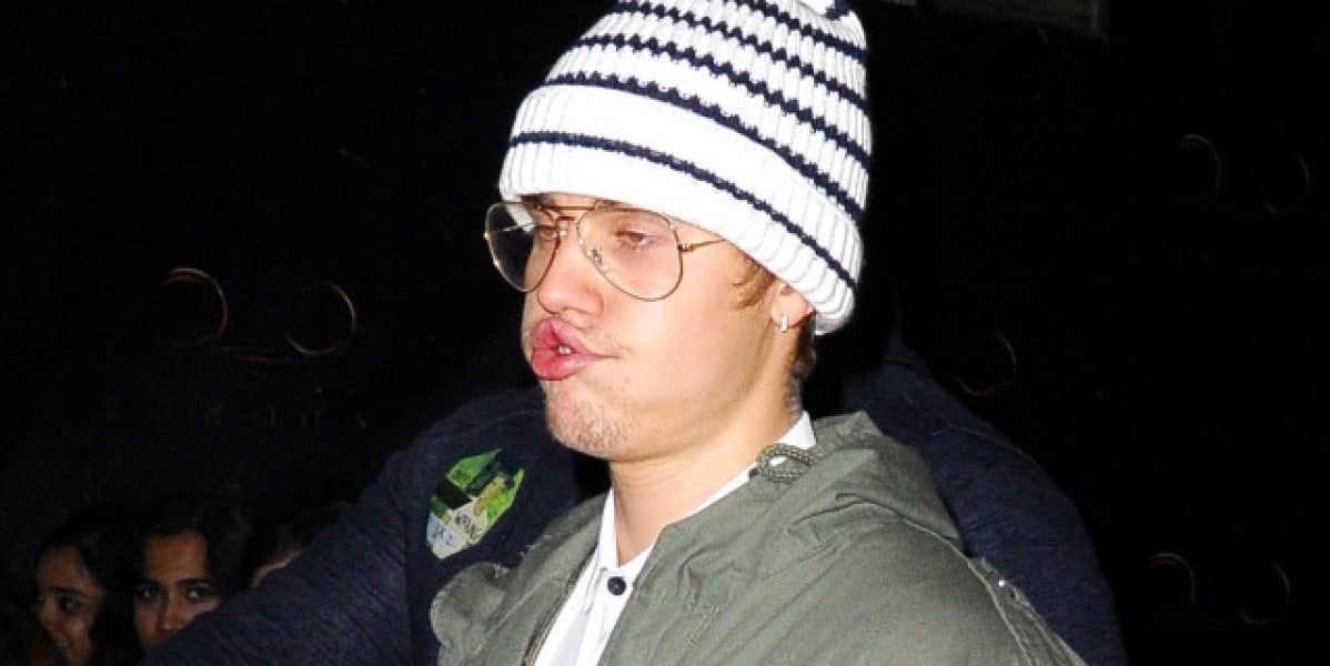 Justin Bieber bastante "perjudicado" en la fiesta de Usain Bolt