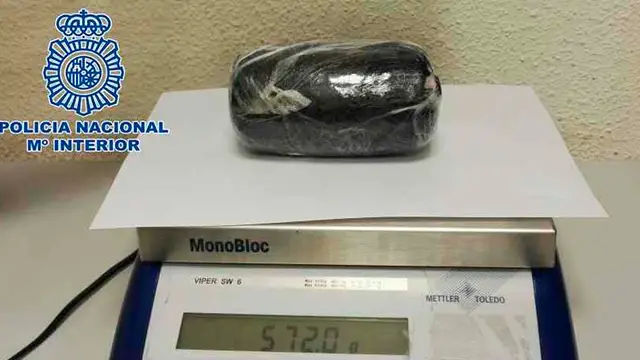 Droga incautada en el aeropuerto de Barajas