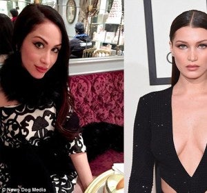 Bunny Smith a la izquierda y Bella Hadid a la derecha Bunny Smith a la izquierda y Bella Hadid a la derecha