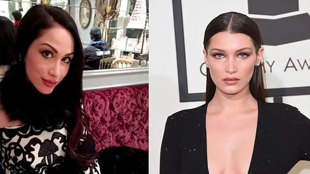 Bunny Smith a la izquierda y Bella Hadid a la derecha