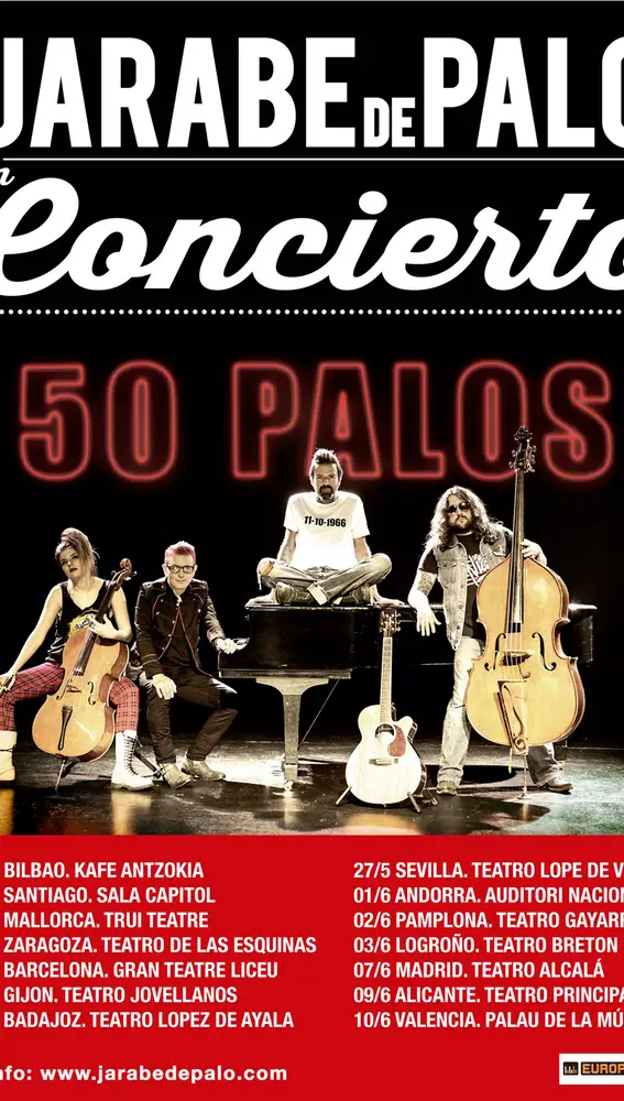Gira 50 PALOS - Cartel completo Gira 50 PALOS - Cartel completo