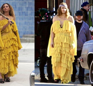 James Franco vestido como Beyoncé en el vídeo de 'Hold Up' James Franco vestido como Beyoncé en el vídeo de 'Hold Up'