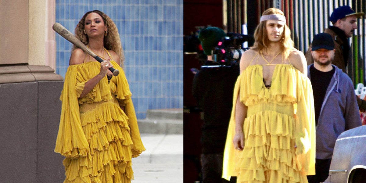 James Franco vestido como Beyoncé en el vídeo de 'Hold Up'