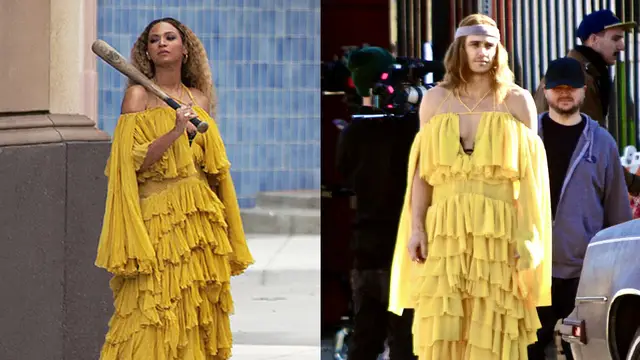 James Franco vestido como Beyoncé en el vídeo de 'Hold Up'
