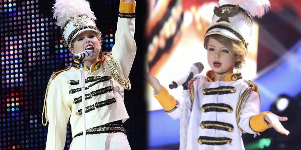 Xia Vigor imitando a Taylor Swift